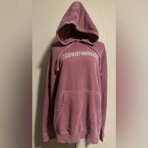 EUC Independent Trading Company Pink and White Keep Going Hoodie size medium
